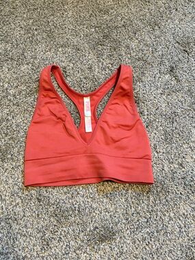 PINK Victoria's Secret Coral Red Racerback Bralette